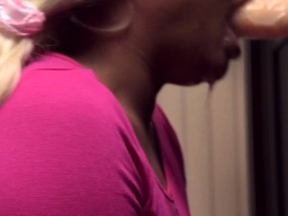 Black and pregnant blonde