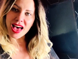 Busty blonde mature solo masturbation for webcam