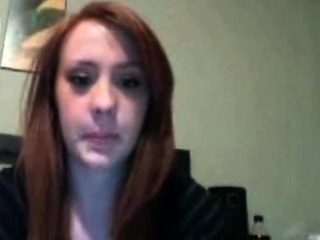 redhead boob flash