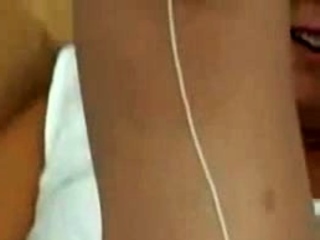 Webcam CD in stockings jerking off