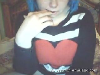 Emo plumper on webcam