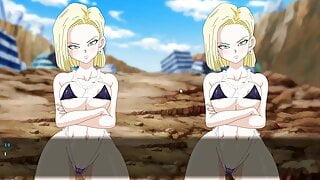 Super Slut Z Tournament Hentai game Ep.2 catfight android 18
