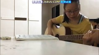 Teacher giving student hot creampie during a guitar lesson