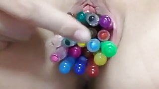 Amateur korean girl masturbation with pen