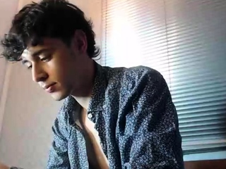 Gay twink solo for this huge cock jacking off