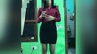 Indian girl secretary role play.job interview .Hotgirl_1984
