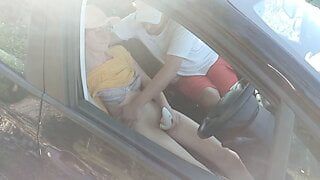 JOI IN POV A voyeur spy on a TEEN couple before being invited Plume du plaisir