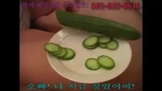 Korean Cucumber masturbation
