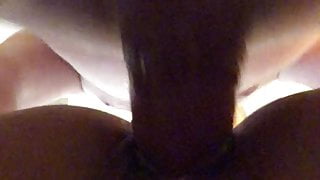 Korean milf – doggy style underneath view ball massage