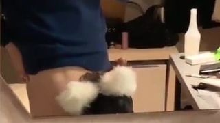 Korean student sucks cock
