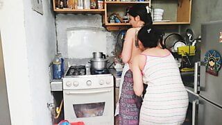 She is mad but we had sex in the kitchen