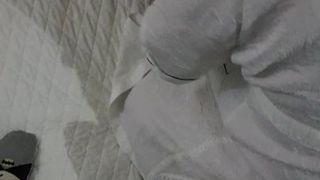 The stranger men wash my wife’s pussy