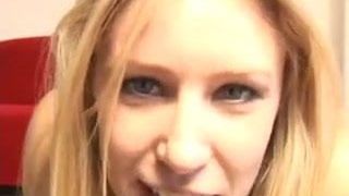 Dirty talking blonde milf wants some cum