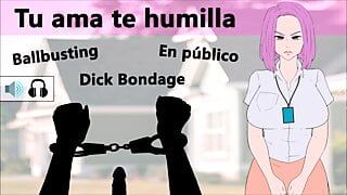 Spanish Rol JOI CBT – Tu ama te humilla en una fiesta.